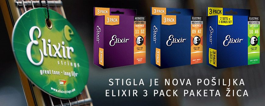 Stigla je nova pošiljka Elixir 3-pack žica