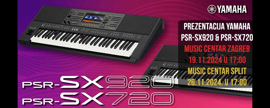 Prezentacija Yamaha PSR-SX720 & PSR-SX920