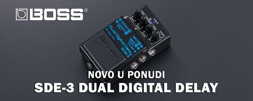 NOVO! BOSS SDE-3 Dual Digital Delay