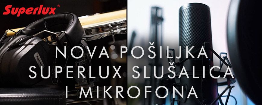 Nova pošiljka Superlux slušalica i mikrofona