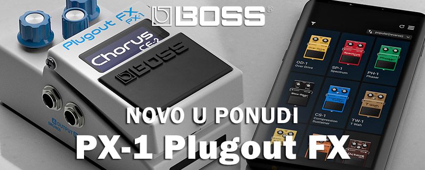 NOVO: BOSS PX-1 Plugout FX digitalna multi-efekt pedala