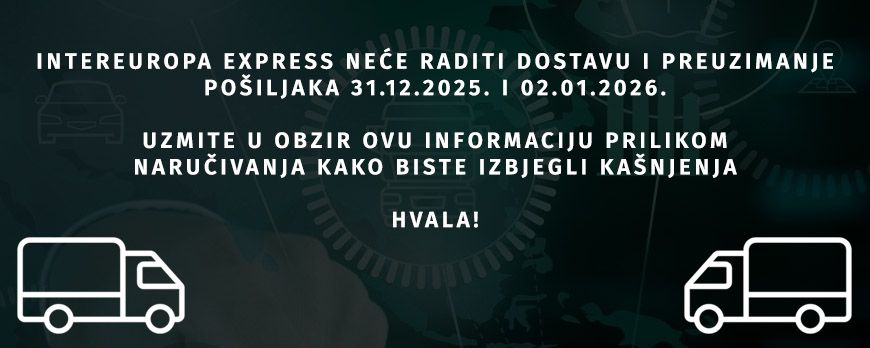 Važna obavijest o dostavi pošiljaka