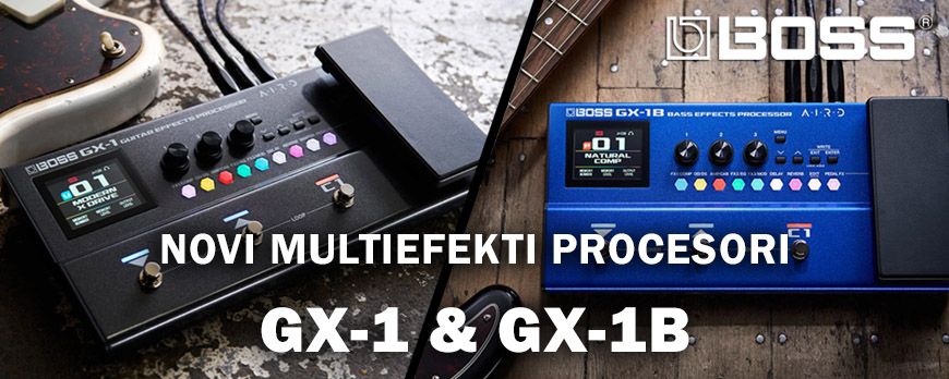 NOVO! BOSS GX-1 i GX-1B multiefekt procesori